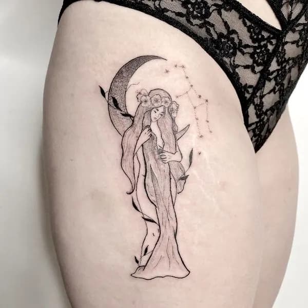 tatuaje virgo mujer