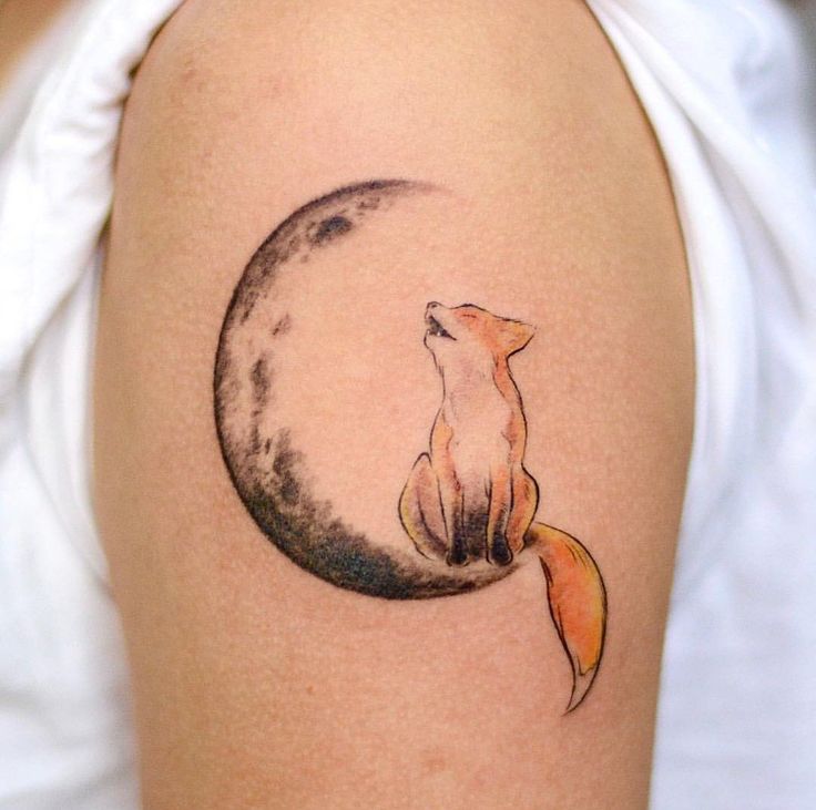 tatuaje zorro luna