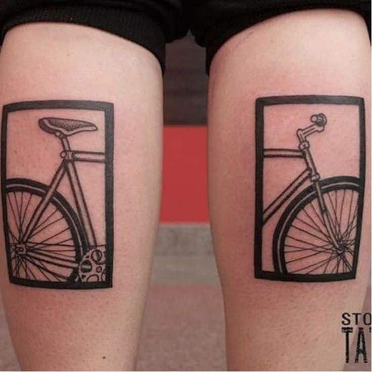 tatuaje bicicleta blackwork