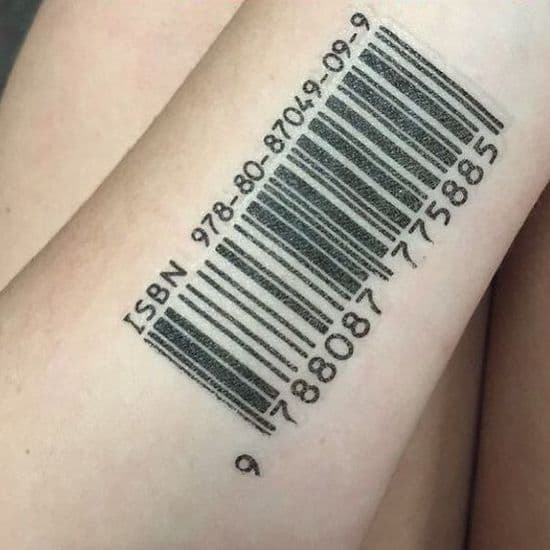 tatuajes códigos de barras