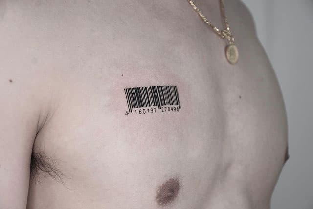 tatuajes códigos de barras pequeños