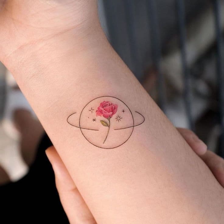 tatuajes de la rosa del principito