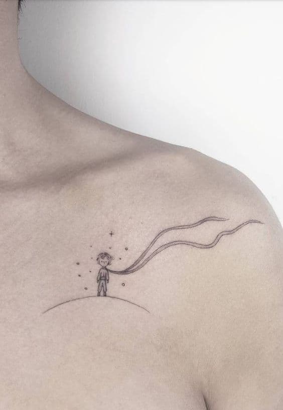 tatuajes del principito minimalistas