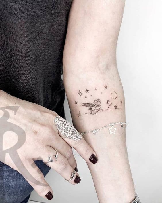 tatuajes del principito brazo