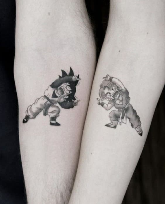 tatuajes dragon ball hermanos
