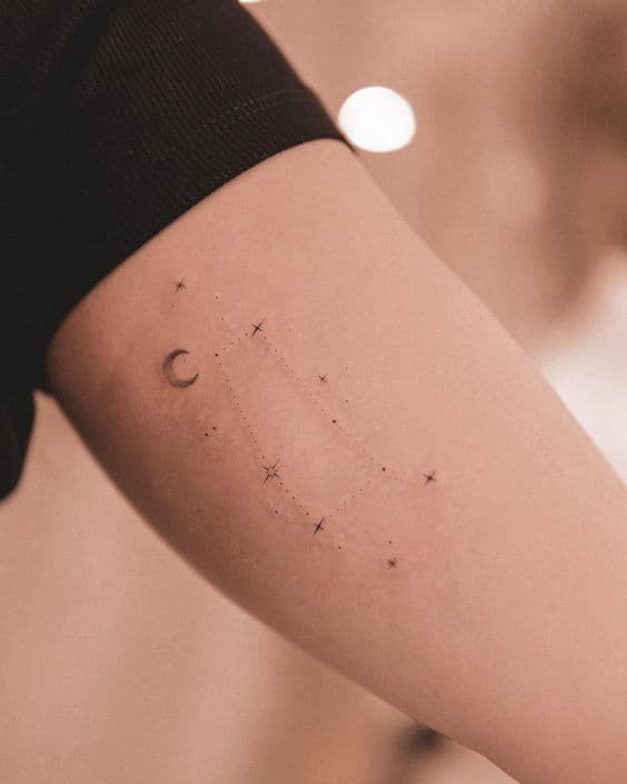 tatuajes géminis constelación
