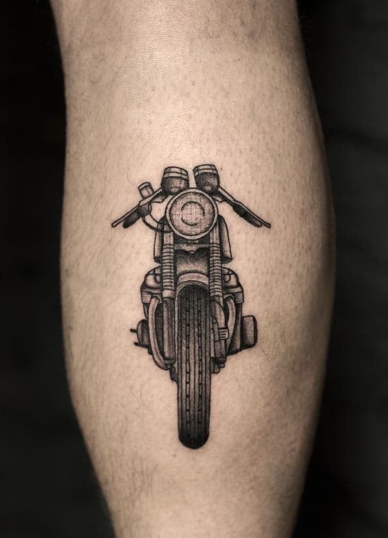 tatuaje moto pequeño