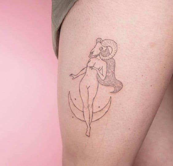 tatuajes aries mujer