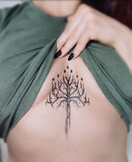 tatuajes el señor de los anillos árbol