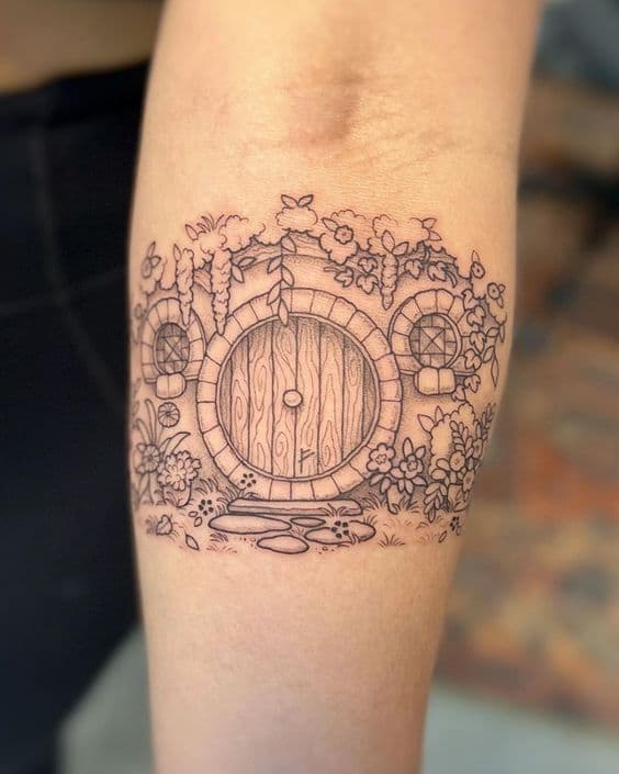 tatuajes el señor de los anillos puerta