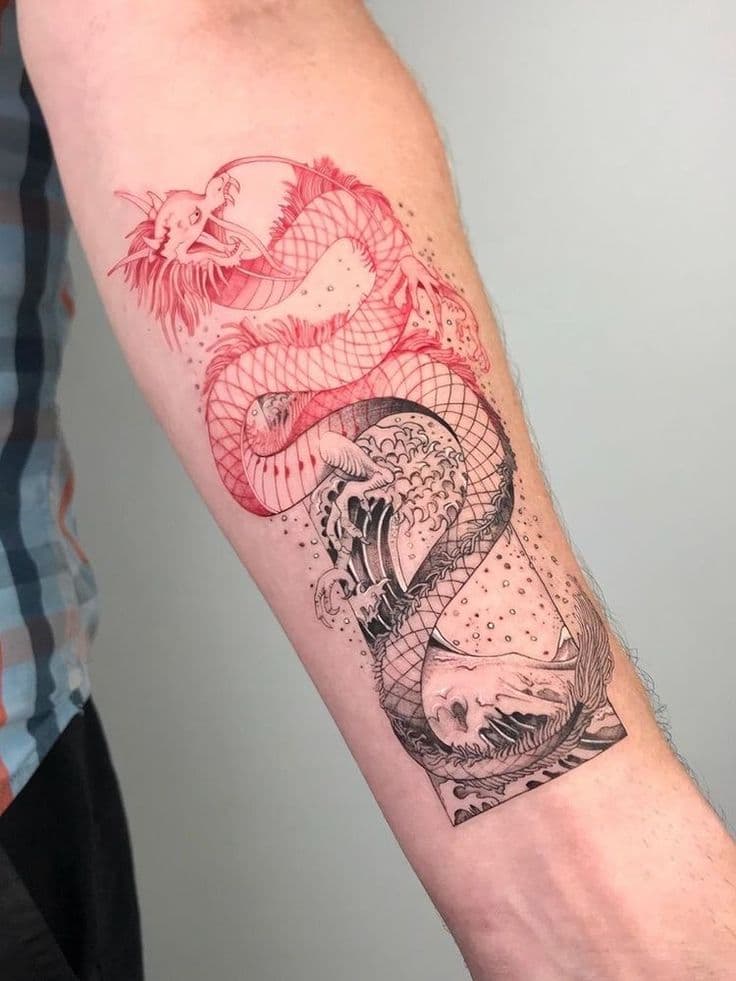 tatuajes dragón rojo
