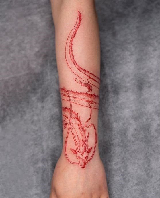 tatuajes dragón rojo